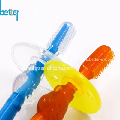 Moldagem de borracha de silicone líquido para escova de dentes de bebê de silicone de qualidade alimentar